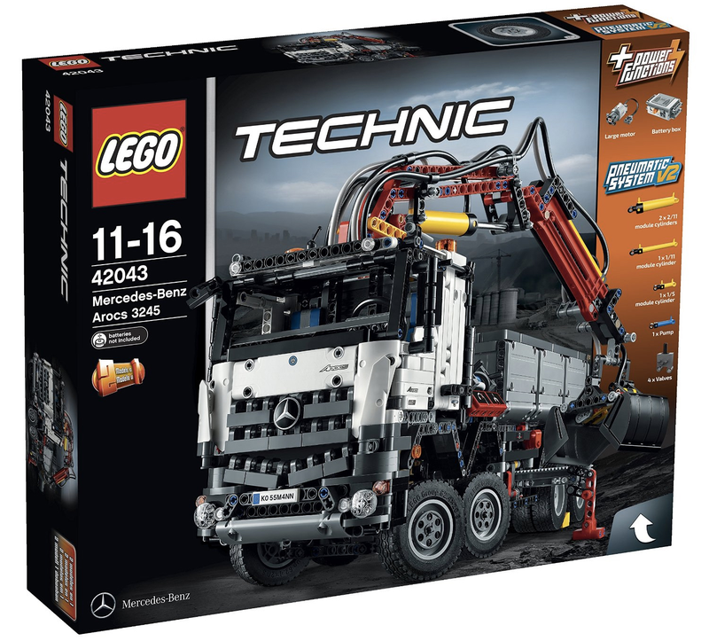 Illustration for article titled Official pics of Lego's new Mercedes-Benz construction truck appear
